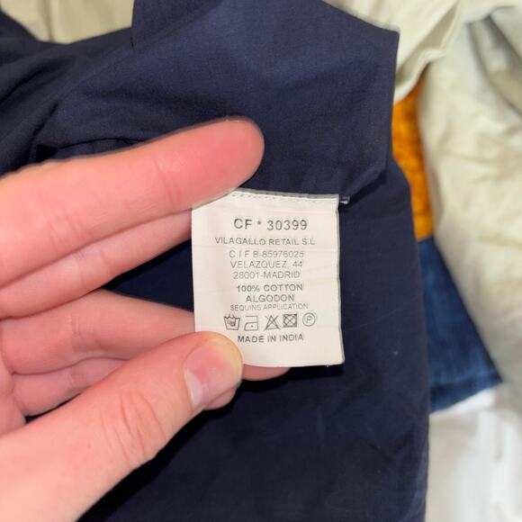 Vilagallo Eliza Dress- Navy - Picture 14 of 15